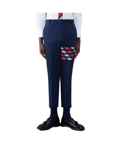 Thom Browne 4-bar Stripe Tailored Trousers In Black