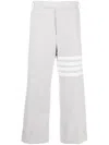 Thom Browne 4-bar Stripe Tailored Trousers In Grey