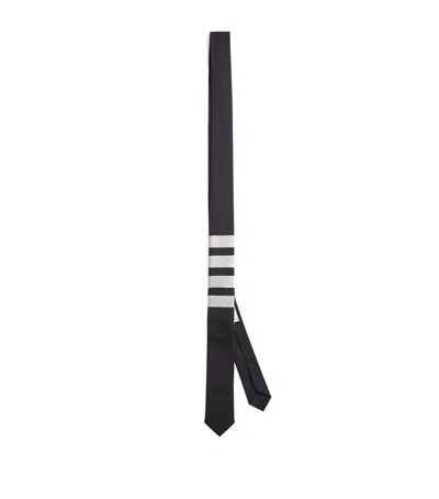 Thom Browne 4-bar Stripe Tie In Navy