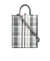 Thom Browne 4-bar Stripe Tote Bag In Gray