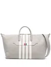 Thom Browne 4-bar Stripe Tote Bag In Grey