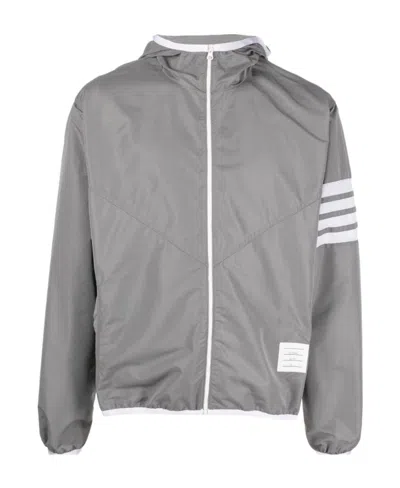 Thom Browne 4-bar Stripe Track Jacket In Gray