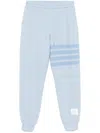 Thom Browne 4-bar Stripe Trousers In Blue