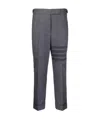 Thom Browne Low Rise School Uniform Skinny Trousers In Black