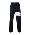 Thom Browne Classic Pants With Martingale In Black