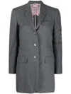 Thom Browne 4-bar Stripe Wool Blazer In Grey