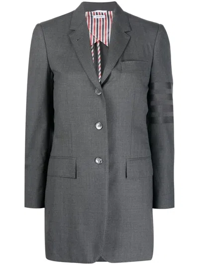 Thom Browne 4-bar Stripe Wool Blazer In Black