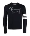 Thom Browne Jersey "hector" In Black