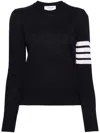 Thom Browne 4-bar Stripe Wool Jumper In Blau