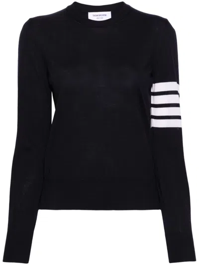 Thom Browne 4-bar Stripe Wool Jumper In Blau
