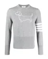 Thom Browne Men's Jersey Hector In Gray