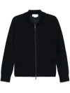 Thom Browne Double Face Zip Wool Blend Cardigan