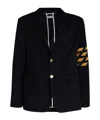Thom Browne 4-bar Striped Blazer In Black