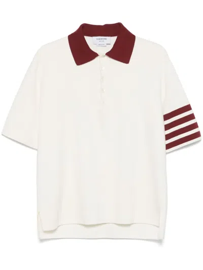 THOM BROWNE 4-BAR STRIPED POLO SHIRT