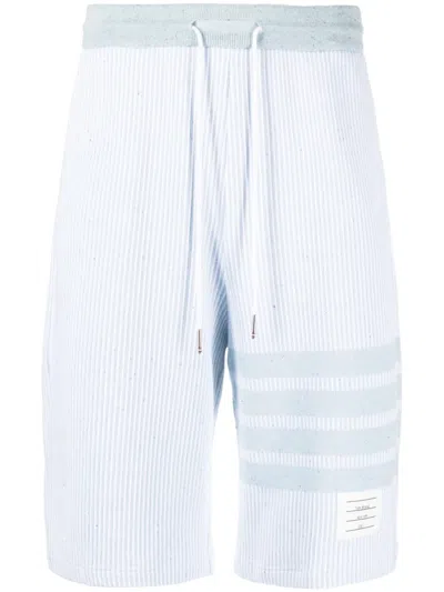 Thom Browne 4-bar Striped Shorts In White