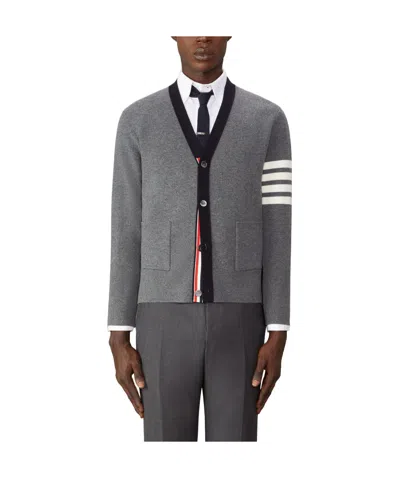 THOM BROWNE THOM BROWNE 4-BAR STRIPE DETAILED CARDIGAN