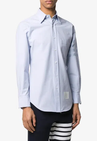 THOM BROWNE 4-BAR STRIPES LONG-SLEEVED OXFORD SHIRT