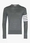 Thom Browne 'lightweight 4-bar Kn In Gray