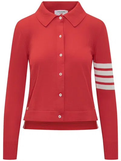 THOM BROWNE 4 BAR STRIPES POLO SHIRT