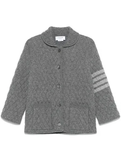 THOM BROWNE 4 BAR STRIPES QUILTED JACKET