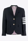 Thom Browne 4-bar Single-breasted Blazer In Blue