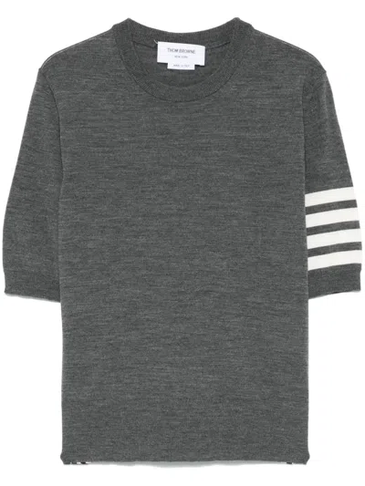 THOM BROWNE 4 BAR STRIPES STRIPED T-SHIRT