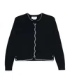 Thom Browne 4 Bar Stripes Textured Cardigan In Black