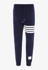 Thom Browne 4-bar Stripes Track Pants In Blue
