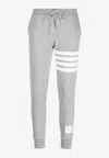 Thom Browne Classic Sweatpants In Classic Loop Back With Engineered 4-bar In Gray