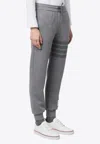 Thom Browne 4-bar Stripes Track Pants In Gray