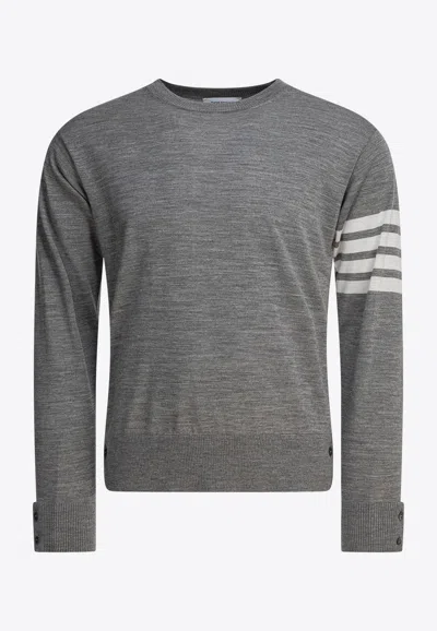 THOM BROWNE 4-BAR STRIPES WOOL SWEATER