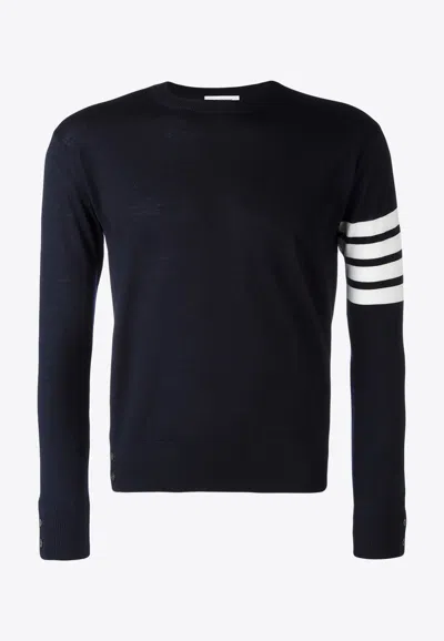 THOM BROWNE 4-BAR STRIPES WOOL SWEATER