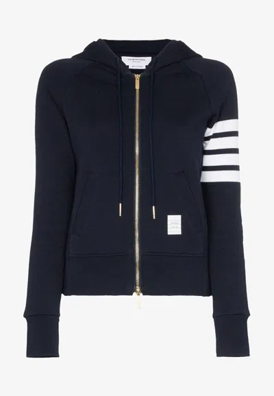 THOM BROWNE 4-BAR STRIPES ZIP-UP HOODIE