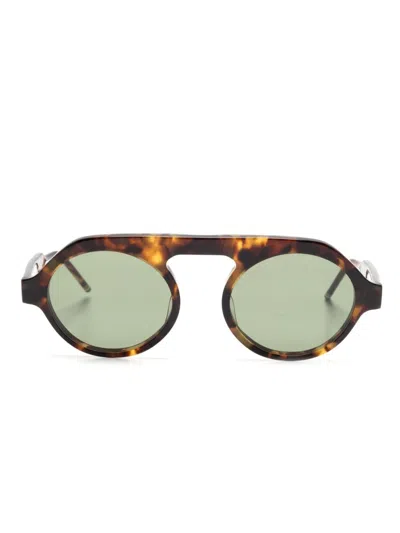 Thom Browne 4-bar Sonnenbrille In Brown
