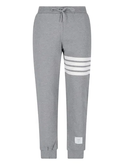 Thom Browne 4-bar Sweat Pants In Gray