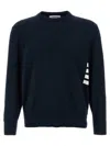 Thom Browne 4 Bar Sweaters And Cardigans In Blue
