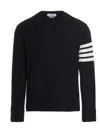 Thom Browne 4-bar Stripe Sweater In Blue