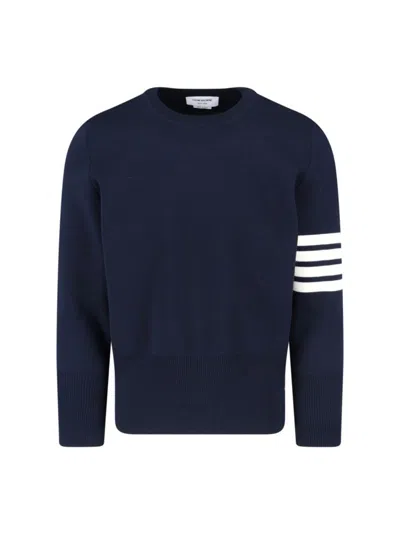 THOM BROWNE 4-BAR SWEATER BLUE
