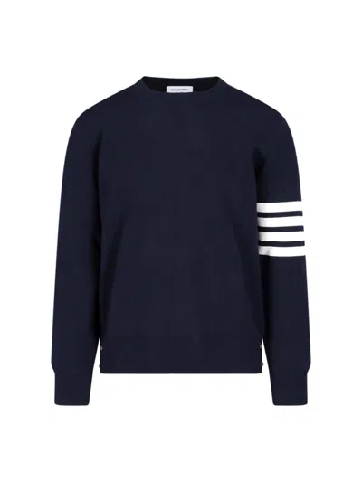 Thom Browne 4-bar Sweater In Navy