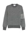 Thom Browne 'lightweight 4-bar Kn In Gray