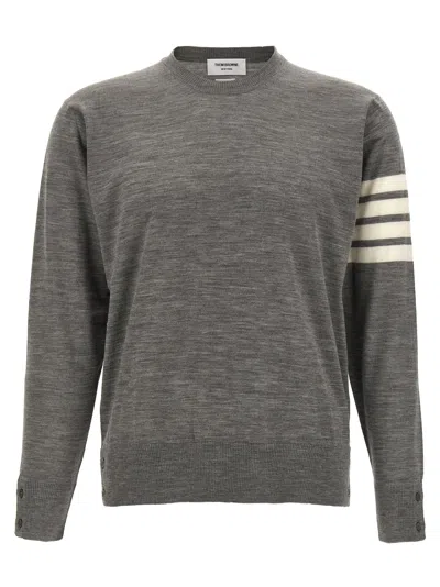 Thom Browne 4 Bar Sweater In Gray