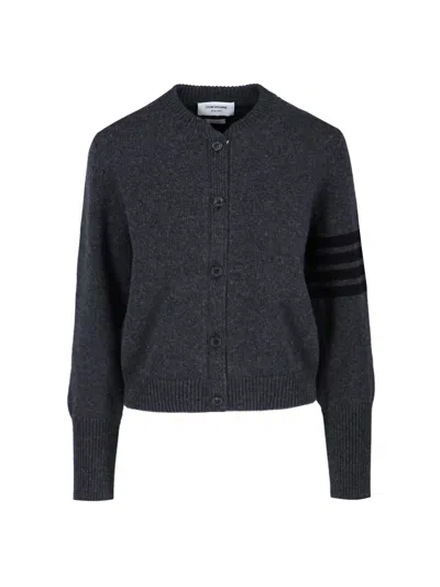 Thom Browne '4-bar' Sweater In Gray