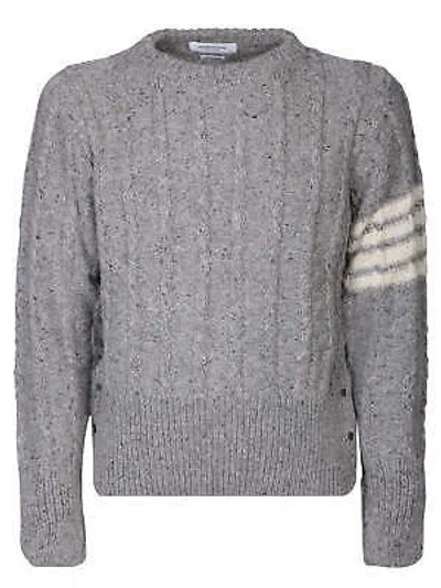 Pre-owned Thom Browne '4 Bar' Sweater In Gray