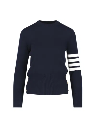 Thom Browne 4-bar Sweater In Navy