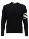 Thom Browne Sweater In White/black