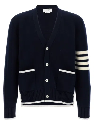 THOM BROWNE 4-BAR SWEATERS AND CARDIGANS BLUE