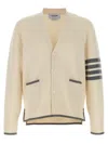 Thom Browne 4-bar Sweaters And Cardigans White In Neutral