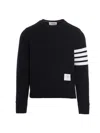 Thom Browne Classic Sweatshirt In Classic Loopback With Engineered 4 B In Blue