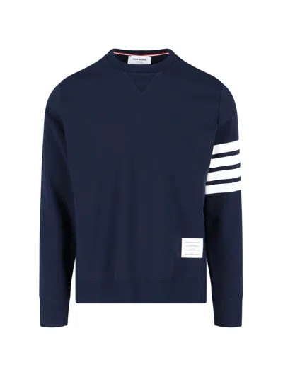Thom Browne 4-bar Sweatshirt In Navy