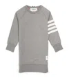 Thom Browne 4-bar Sweatshirt Dress In Grey